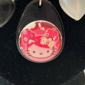 Vintage Tarina Tarantino Hello Kitty Pendant with Pink Design